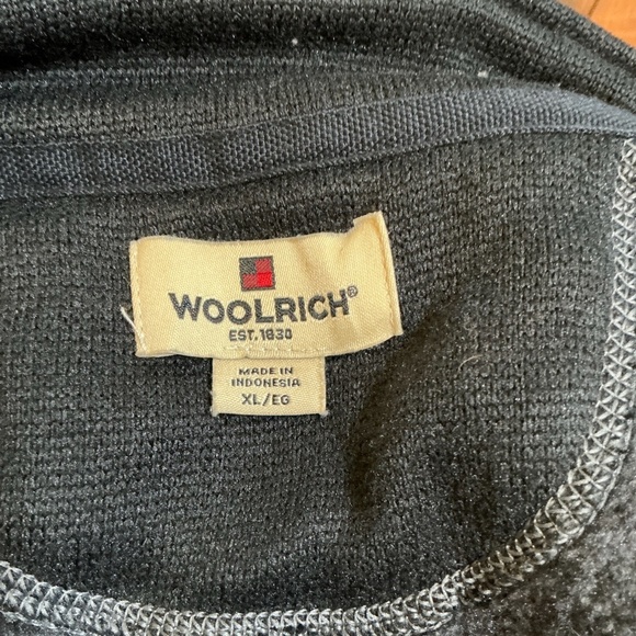 Woolrich Men’s 1/4 Zip Fleece Pullover Gray Long Sleeve Size XL - Picture 7 of 7